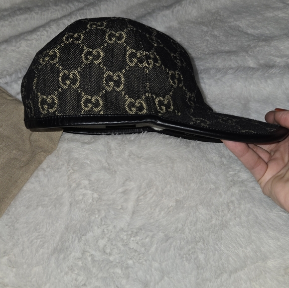 🔥 Gucci GG Denim Baseball Cap Like New! 🔥 - Picture 4 of 11
